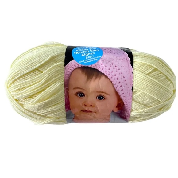 Lion Brand Yarns Pound of Love Color Pastel Yellow - Picture 2 of 5